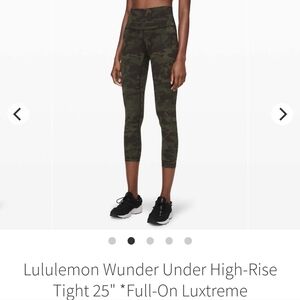 Lululemon Camo High-Rise Tights